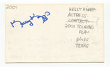 Kelly Knapp Signed 3x5 Index Card Autographed Actress Color Me Obsessed