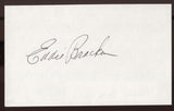 Eddie Bracken Signed Index Card Signature Vintage Autographed AUTO 