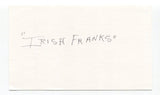 Hermina "Irish" Franks Signed 3x5 Index Card AAGPBL Girls Baseball Autographed
