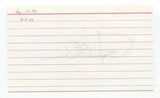 Ray Miller Signed 3x5 Index Card Baseball Autographed Signature