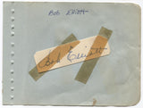 Bob Elliott  (d. 1966) Signed Album Page Autograph Clipped GPC MVP Award 