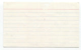 Gene Loves Jezebel Jay Aston Signed 3x5 Index Card Autographed Signature