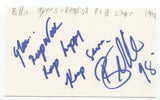 Billie Myers Signed 3x5 Index Card Autographed Signature Singer Kiss The Rain