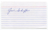 Jimmie Schaffer Signed 3x5 Index Card Autographed Baseball St. Louis Cardinals