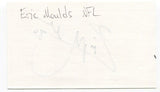 Eric Moulds Signed 3x5 Index Card Autographed NFL Football Buffalo Bills