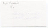 Lynn Chandnois Signed 3x5 Index Card Autographed Pittsburgh Steelers Pro Bowl