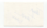 Tayna Turner Signed 3x5 Index Card Autographed Actress Evita