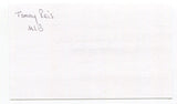 Tommy Reis Signed 3x5 Index Card Autographed MLB Baseball Philadelphia Phillies
