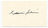 Charlie Silvera Signed 3x5 Index Card Autographed MLB Baseball New York Yankees