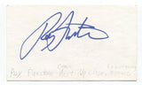 Roy Firestone Signed 3x5 Index Card Autographed Comedian David Letterman Show