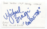 Michael Biugi Signed 3x5 Index Card Autographed Signature Damn Yankees Director