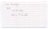 Cuno Barragan Signed 3x5 Index Card Autographed Baseball MLB Chicago Cubs