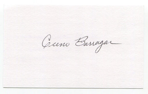 Cuno Barragan Signed 3x5 Index Card Autographed Baseball MLB Chicago Cubs