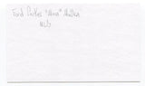 Ford "Moon" Mullen Signed 3x5 Index Card Autographed Baseball 1939 Oregon Ducks