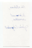 John Urquhart Signed 3x5 Index Card Autographed Signature Author Writer