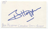 Ben Heppner Signed 3x5 Index Card Autographed Signature Opera Singer
