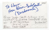 Alison Sealy-Smith Signed 3x5 Index Card Autographed Signature X-Men Storm 