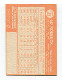 1964 Topps Ed Roebuck Signed Baseball Card Autographed AUTO #187