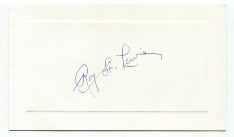 Roy St. Lewis Signed Card Autographed Signature Attorney Lawyer