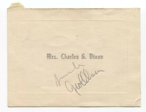 George Olsen Signed Album Page Vintage Autographed Signature Bandleader