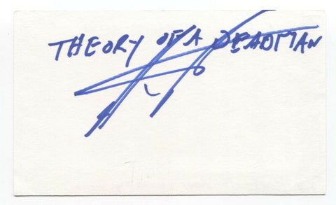 Theory of a Deadman Tim Hart Signed 3x5 Index Card Autographed Signature