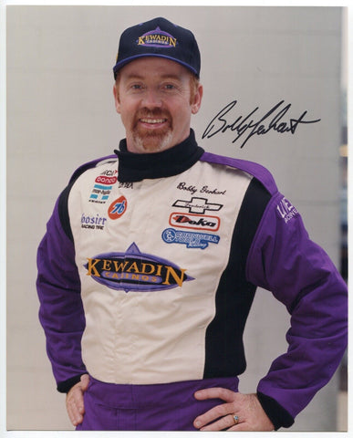 Bobby Gerhart Signed 8x10 inch Photo NASCAR Racing Race Car Driver