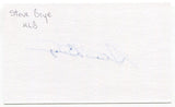 Steve Brye Signed 3x5 Index Card Autographed MLB Baseball Minnesota Twins