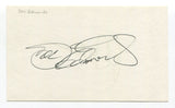 Pat Tabler and Doc Edwards Signed 3x5 Index Card Autographed Cleveland Indians