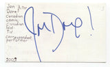 Jon Dore Signed 3x5 Index Card Autographed Signature Actor