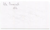 Pete Banaszak Signed 3x5 Index Card Autographed Oakland Raiders Super Bowl NFL