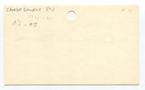 Bill Jurges Signed Index Card Autographed Baseball MLB debut 1931 Chicago Cubs