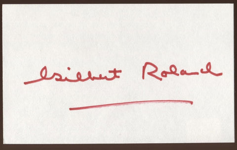 Gilbert Roland Signed Index Card Signature Vintage Autographed AUTO 