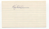 Roger "Doc" Cramer Signed 3x5 Index Card Baseball Autographed Signature Yankees