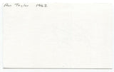 Ron Taylor Signed 3x5 Index Card Autographed Baseball 1969 New York Mets