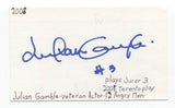 Julian Gamble Signed 3x5 Index Card Autographed Signature Actor Gotham Batman