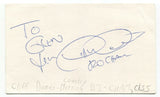 Cliff Dumas Signed 3x5 Index Card Autographed Signature Radio DJ