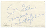 Leroy Anderson Signed 3x5 Index Card Autographed Tommy Hunter Show