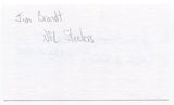 Jim "Popcorn" Brandt Signed 3x5 Index Card Autographed Pittsburgh Steelers NFL