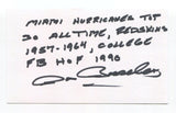 Don Bosseler Signed 3x5 Index Card Autographed NFL Football Washington