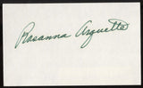 Rosanna Arquette Signed Index Card Signature Vintage Autographed AUTO 