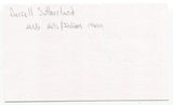 Darrell Sutherland Signed 3x5 Index Card Autographed Baseball MLB New York Mets