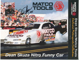 Dean Skuza Signed 8.5 x 11 inch Photo NASCAR Drag Racing Race Car Driver