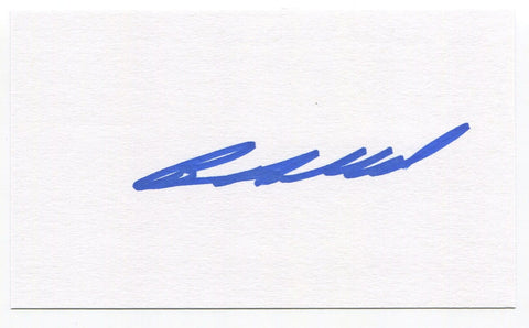 Beau Allred Signed 3x5 Index Card Autographed Signature Cleveland Indians 