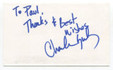 Charles Azulay Signed 3x5 Index Card Autographed Actor Chorus Line Mamma Mia