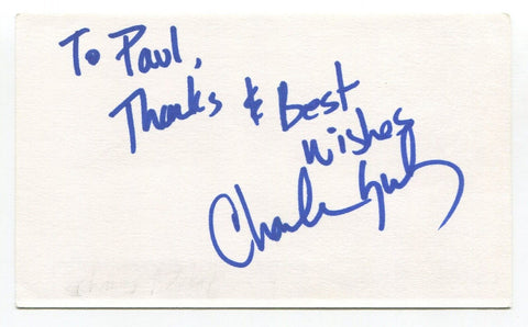 Charles Azulay Signed 3x5 Index Card Autographed Actor Chorus Line Mamma Mia