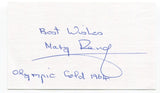 Mary Rand Signed 3x5 Index Card Autographed 1964 Olympic Gold Medalist Track