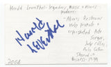 Harold Leventhal Signed 3x5 Index Card Autographed Signature Music Manager
