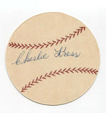Chuck Kress Signed Paper Baseball Autographed Signature Brooklyn Dodgers