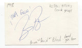 The Refreshments - Brian David Blush Signed 3x5 Index Card Autographed Signature