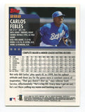 2000 Topps Carlos Febles Signed Card Baseball MLB Autograph AUTO